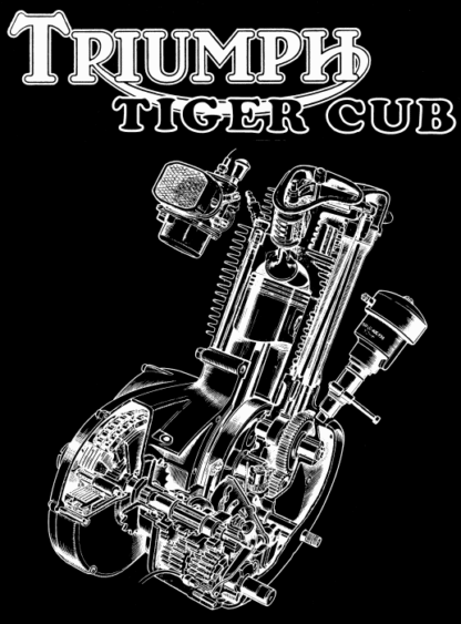 1405 Triumph Tiger Cub blok - Afbeelding 2
